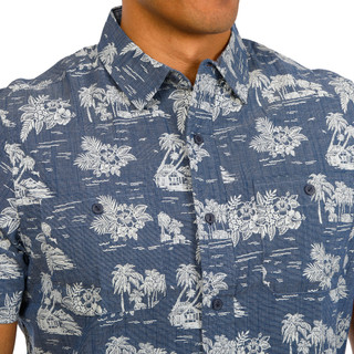 Thumbnail 3: Tailor Vintage Tailor Vintage Mens Short Sleeve Tropical Button Down Shirt 