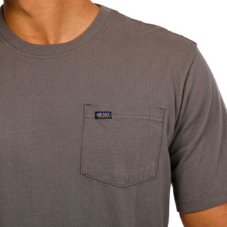Thumbnail 3: Smith's Workwear Smith's Workwear Mens Solid Workwear Pocket T-Shirt 