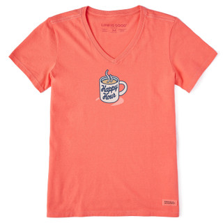 Thumbnail 1: Life is Good Life Is Good Womens Happy Hour Mug Crusher Vee Tee 