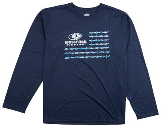 Thumbnail 1: Mossy Oak Mossy Oak Fishing Mens Long Sleeve Fishing Graphic Tee 