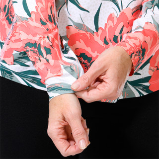 Thumbnail 4: Puma Golf Puma Golf Womens Long Sleeve 1/4 Zip Floral Polo 