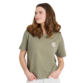 Thumbnail 5: Life is Good Life is Good Womens Flamingo Paradise Crusher Boxy Tee 