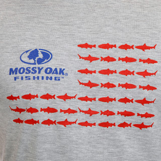 Thumbnail 2: Mossy Oak Mossy Oak Fishing Mens Fish Flag Performance Tee 