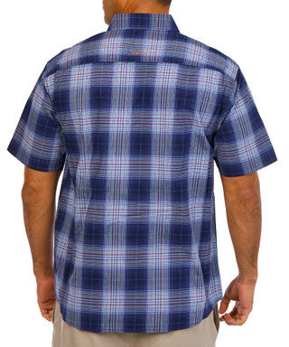 Thumbnail 2: ARIAT REBAR Ariat Rebar Mens Short Sleeve Madras Plaid Button Down Shirt 