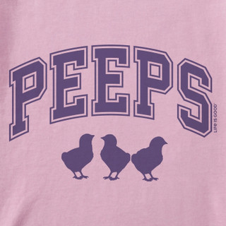 Thumbnail 2: Life is Good Life Is Good Womens Peeps Athletic Arch Crushy Boxy Tee 