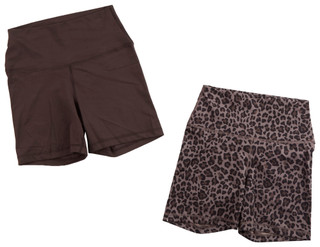 Thumbnail 1: Yogalicious Yogalicious Womens 2 Pk Lux Everyday Basic Bike Shorts Set 