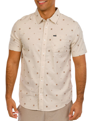 Thumbnail 1: O'Neill O'Neill Mens Short Sleeve Shield Dobby Button Down Shirt 