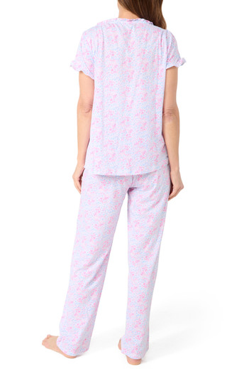 Thumbnail 2: SOPHIA Sophia Womens 2 Pc Belle Blossoms Pajama Set 