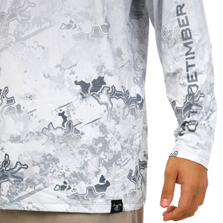 Thumbnail 3: TRUE TIMBER True Timber Mens Sublimated Long Sleeve Fishing Shirt 