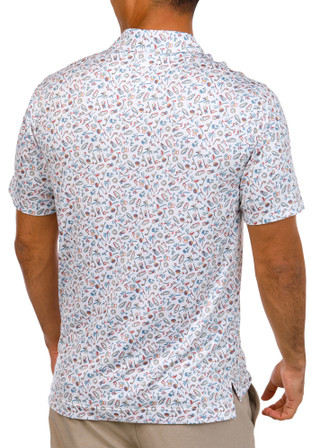 Thumbnail 3: ROBERT GRAHAM Robert Graham Mens Short Sleeve Sunset Sip Polo 