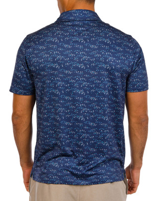 Thumbnail 3: Anglr Anglr Mens Short Sleeve Print Polo 