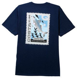 Thumbnail 1: COSTA Costa Mens Postal Stamp Bass T-Shirt 