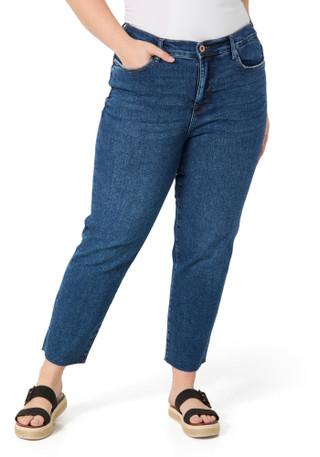 Thumbnail 2: Kensie Kensie Plus The Allie High Rise Slim Straight Jeans 