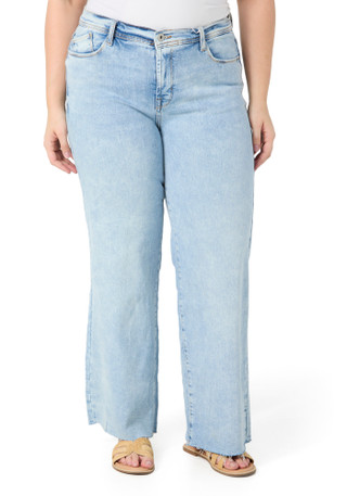 Thumbnail 1: Kensie Kensie Plus The Kaya High Rise Wide Leg Jeans 