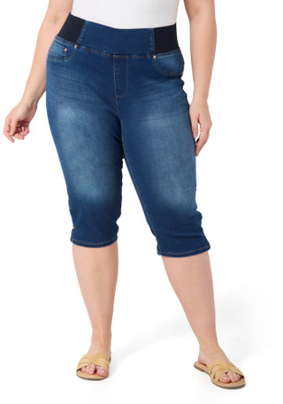 Thumbnail 1: SEVEN7 Seven7 Plus Ultra High Rise Over the Knee Skimmer Jeans 