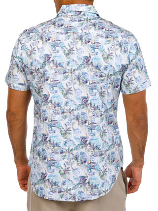 Thumbnail 3: ROBERT GRAHAM Robert Graham Mens Short Sleeve Print Button Down Shirt 