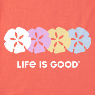 Thumbnail 2: Life is Good Life Is Good Womens Rally Sand Dollars Vee Tee 