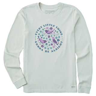Thumbnail 1: Life is Good Life is Good Womens Crafty Three Little Birds Crusher Tee 