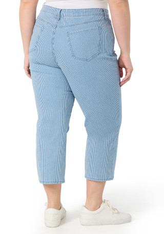 Thumbnail 2: NYDJ NYDJ Plus Striped Joni Capris 