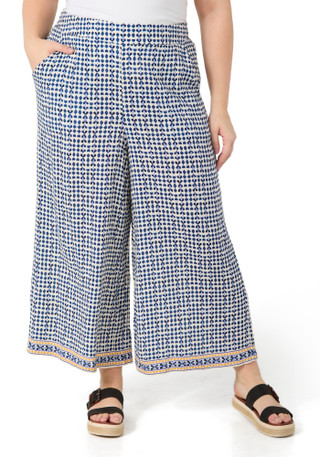 Thumbnail 1: MAX STUDIO Max Studio Plus Crop Print Pants 