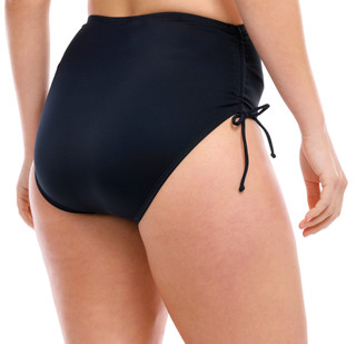 Thumbnail 3: Maxine of Hollywood Womens Solid Adjustable Side Ruched Full Swim Briefs 