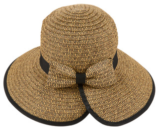Thumbnail 2: San Diego Hat Women's Woven Sun Hat with Bow 