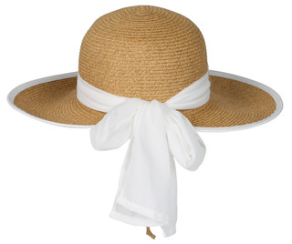 Thumbnail 2: San Diego Hat Women's Woven Sun Hat with Bow 