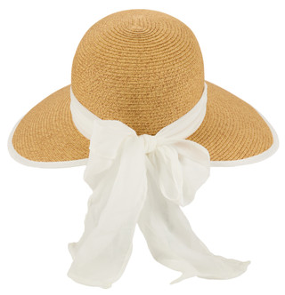 Thumbnail 3: San Diego Hat Women's Woven Sun Hat with Bow 