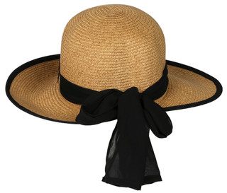 Thumbnail 2: San Diego Hat Women's Woven Sun Hat with Bow 