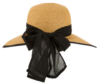 Thumbnail 3: San Diego Hat Women's Woven Sun Hat with Bow 