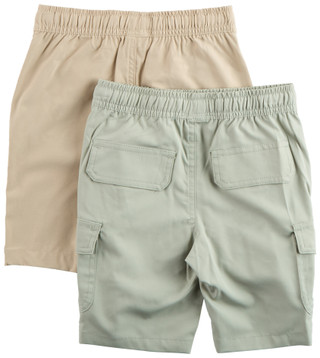Thumbnail 2: Weatherproof Weatherproof Little Boys 2 Pk Cargo Shorts 