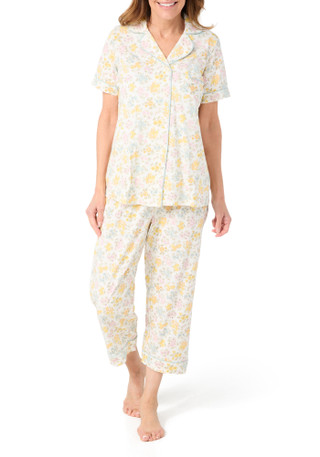 Thumbnail 1: POPPY & CLAY Poppy & Clay Womens 2 Pc Be Natural Floral Pajama Set 