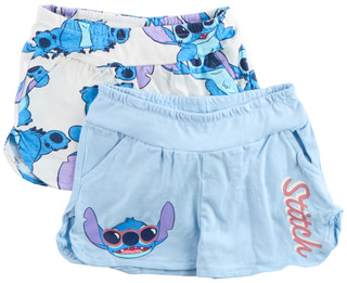 Thumbnail 1: Disney Disney Little Girls 2 Pk Stitch Shorts Set 