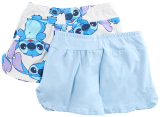 Thumbnail 2: Disney Disney Little Girls 2 Pk Stitch Shorts Set 