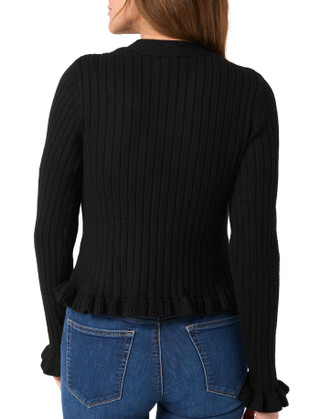 Thumbnail 2: LAUNDRY BY SHELLI SEGAL Laundry by Shelli Segal Womens Ruffle Trim Cardigan 