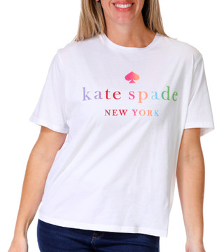 Thumbnail 1: KATE SPADE Womens Ombre Rainbow Collection Tee 