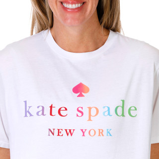 Thumbnail 3: KATE SPADE Womens Ombre Rainbow Collection Tee 
