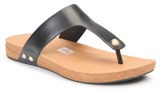 Thumbnail 1: Fitflop Fitflop Womens iQushion Leather Toe Post Sandals 
