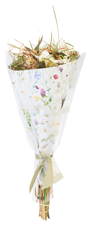 Thumbnail 1: . Naturally Silk Cream Blossom Spring Bouquet 