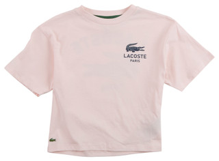 Thumbnail 1: Lacoste Lacoste Big Girls Short Sleeve Side Logo Tee 