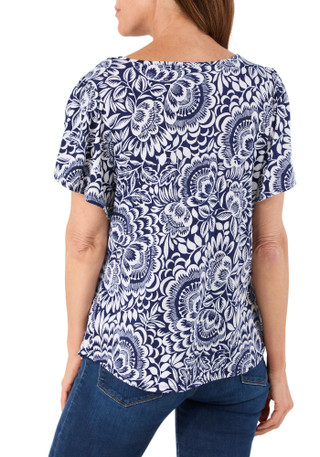 Thumbnail 2: Cure. Women's Short Sleeve Print Top 