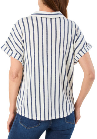 Thumbnail 2: Cure. Women's Striped Short Sleeve Top 