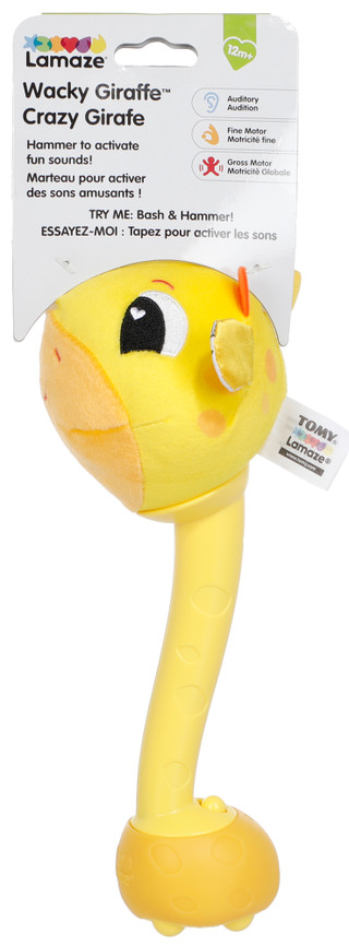 Thumbnail 1: Lamaze 11 in Wacky Giraffe Audible Toy 