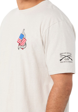 Thumbnail 3: GRUNT STYLE Grunt Style Mens No Sacrifice No Victory T-Shirt 