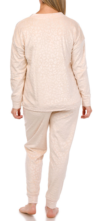 Thumbnail 2: JACLYN Jaclyn Womens Long Sleeve 2 Pc Velour Pajama Set 