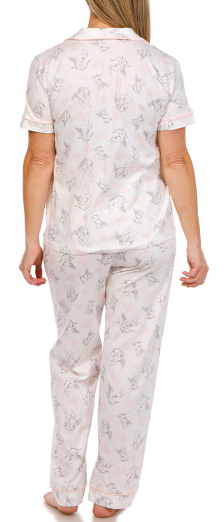 Thumbnail 2: POPPY & CLAY Poppy & Clay Womens Short Sleeve 2 Pc Angel Pajama Set 