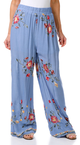 Thumbnail 1: LIV LOS ANGELES Liv Los Angeles Womens 30 in Embroidered Wide Leg Pants 