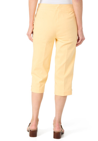 Thumbnail 3: Coral Bay Coral Bay Petite Mother of Pearl Button Tab Capris 