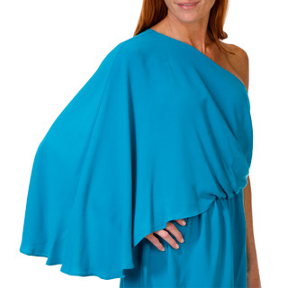 Thumbnail 3: Trina Turk Trina Turk Womens Amal One-Shoulder Blouson Sheath Dress 