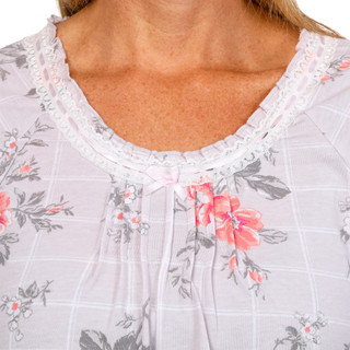 Thumbnail 3: Carole Hochman Carole Hochman Womens 3/4 Sleeve 2 Pc Floral Pajama Set 